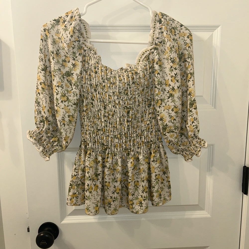 Max Studio Floral Blouse